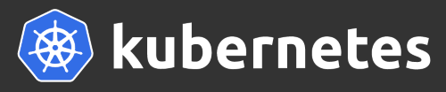 Kubernetes Logo followed by the word kubernetes